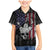 Personalized Skull Bowling Family Matching Mermaid Dress and Hawaiian Shirt Distressed American Flag in Dark Grunge Design - Wonder Print Shop