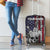 Personalized Skull Bowling Luggage Cover Distressed American Flag in Dark Grunge Design - Wonder Print Shop