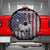 Personalized Skull Bowling Spare Tire Cover Distressed American Flag in Dark Grunge Design - Wonder Print Shop