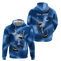 Fishing Custom South Carolina Flag Hoodie Fish Hook Graphic in Blue Gradient Design - Wonder Print Shop
