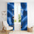Fishing Custom South Carolina Flag Window Curtain Fish Hook Graphic in Blue Gradient Design - Wonder Print Shop