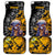 Hip Hop Street Style Car Mats Yellow and Black Graffiti and Urban Skull Character Design - Wonder Print Shop