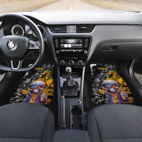 Hip Hop Street Style Car Mats Yellow and Black Graffiti and Urban Skull Character Design - Wonder Print Shop
