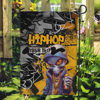 Hip Hop Street Style Garden Flag Yellow and Black Graffiti and Urban Skull Character Design - Wonder Print Shop