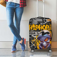 Hip Hop Street Style Luggage Cover Yellow and Black Graffiti and Urban Skull Character Design - Wonder Print Shop