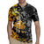 Hip Hop Street Style Rugby Jersey Yellow and Black Graffiti and Urban Skull Character Design - Wonder Print Shop