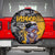 Hip Hop Street Style Spare Tire Cover Yellow and Black Graffiti and Urban Skull Character Design - Wonder Print Shop