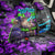 Hip Hop Battle Back Car Seat Cover Smoking Ape Character and Purple Green Graffiti Street Art Design - Wonder Print Shop