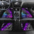 Hip Hop Battle Car Mats Smoking Ape Character and Purple Green Graffiti Street Art Design - Wonder Print Shop