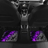 Hip Hop Battle Car Mats Smoking Ape Character and Purple Green Graffiti Street Art Design - Wonder Print Shop
