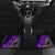 Hip Hop Battle Car Mats Smoking Ape Character and Purple Green Graffiti Street Art Design - Wonder Print Shop