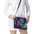 Hip Hop Battle Shoulder Handbag Smoking Ape Character and Purple Green Graffiti Street Art Design - Wonder Print Shop