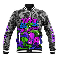 Hip Hop Battle Baseball Jacket Spray Can Kid Character and Colorful Graffiti Street Art Design - Wonder Print Shop