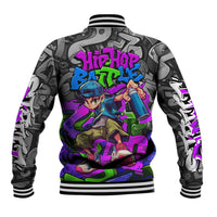 Hip Hop Battle Baseball Jacket Spray Can Kid Character and Colorful Graffiti Street Art Design - Wonder Print Shop