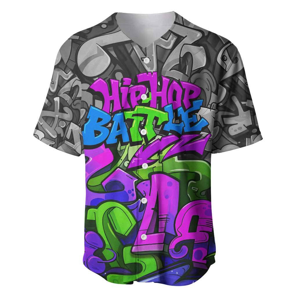Hip Hop Battle Baseball Jersey Spray Can Kid Character and Colorful Graffiti Street Art Design - Wonder Print Shop