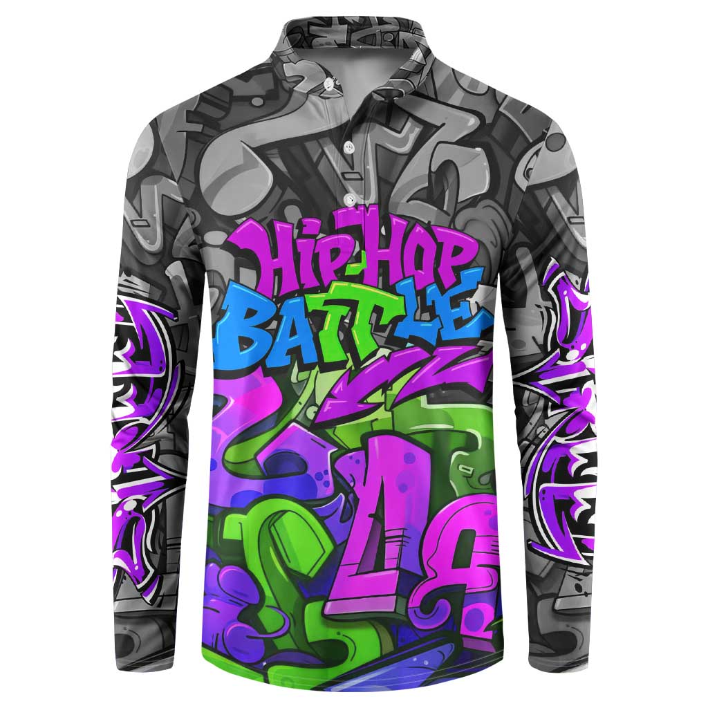 Hip Hop Battle Button Sweatshirt Spray Can Kid Character and Colorful Graffiti Street Art Design - Wonder Print Shop