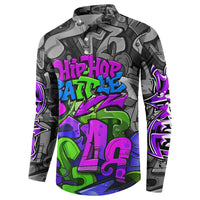 Hip Hop Battle Button Sweatshirt Spray Can Kid Character and Colorful Graffiti Street Art Design - Wonder Print Shop