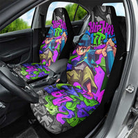 Hip Hop Battle Car Seat Cover Spray Can Kid Character and Colorful Graffiti Street Art Design - Wonder Print Shop