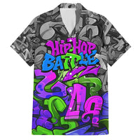 Hip Hop Battle Family Matching Long Sleeve Bodycon Dress and Hawaiian Shirt Spray Can Kid Character and Colorful Graffiti Street Art Design - Wonder Print Shop