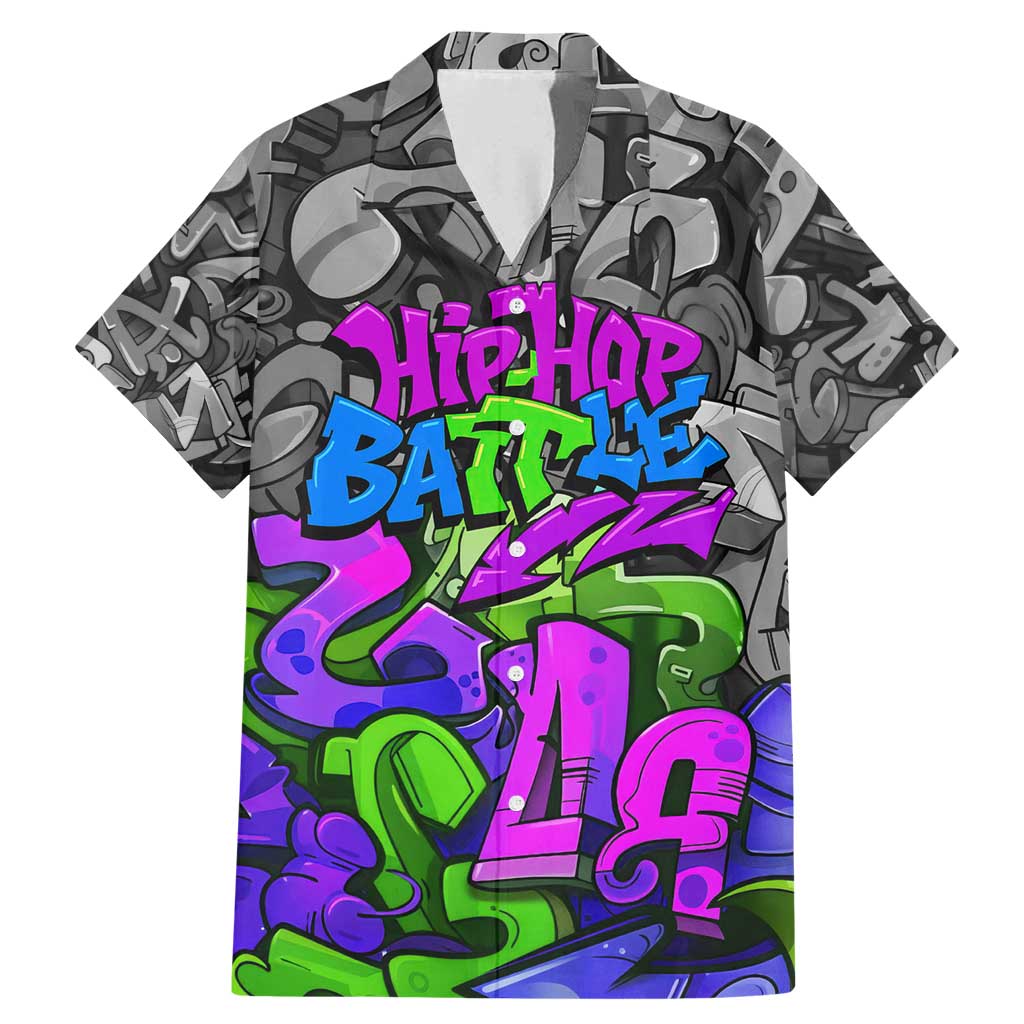 Hip Hop Battle Family Matching Mermaid Dress and Hawaiian Shirt Spray Can Kid Character and Colorful Graffiti Street Art Design - Wonder Print Shop