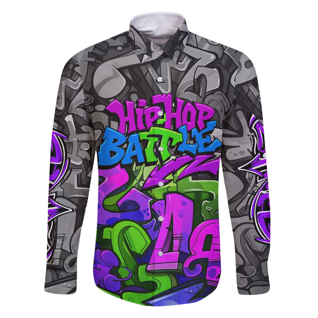 Hip Hop Battle Family Matching Tank Maxi Dress and Hawaiian Shirt Spray Can Kid Character and Colorful Graffiti Street Art Design - Wonder Print Shop