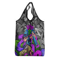 Hip Hop Battle Grocery Bag Spray Can Kid Character and Colorful Graffiti Street Art Design - Wonder Print Shop