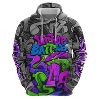 Hip Hop Battle Hoodie Spray Can Kid Character and Colorful Graffiti Street Art Design - Wonder Print Shop
