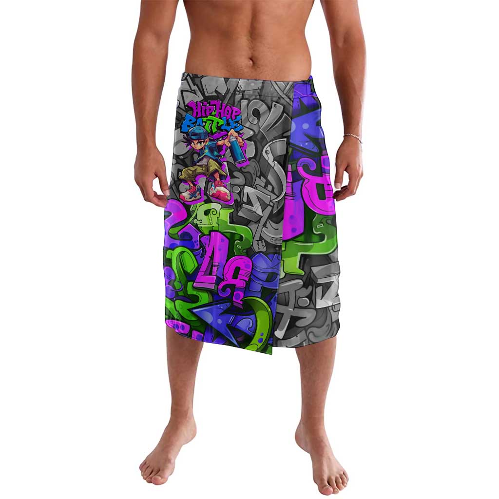 Hip Hop Battle Lavalava Spray Can Kid Character and Colorful Graffiti Street Art Design - Wonder Print Shop