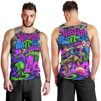 Hip Hop Battle Men Tank Top Spray Can Kid Character and Colorful Graffiti Street Art Design - Wonder Print Shop