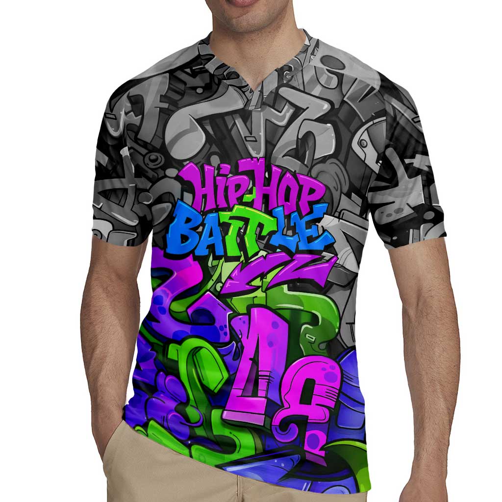 Hip Hop Battle Rugby Jersey Spray Can Kid Character and Colorful Graffiti Street Art Design - Wonder Print Shop