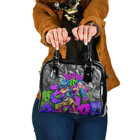 Hip Hop Battle Shoulder Handbag Spray Can Kid Character and Colorful Graffiti Street Art Design - Wonder Print Shop
