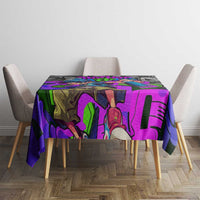 Hip Hop Battle Tablecloth Spray Can Kid Character and Colorful Graffiti Street Art Design - Wonder Print Shop