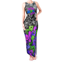 Hip Hop Battle Tank Maxi Dress Spray Can Kid Character and Colorful Graffiti Street Art Design - Wonder Print Shop