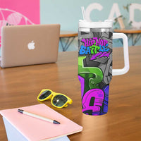 Hip Hop Battle Tumbler With Handle Spray Can Kid Character and Colorful Graffiti Street Art Design - Wonder Print Shop