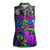 Hip Hop Battle Women Sleeveless Polo Shirt Spray Can Kid Character and Colorful Graffiti Street Art Design - Wonder Print Shop
