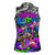Hip Hop Battle Women Sleeveless Polo Shirt Spray Can Kid Character and Colorful Graffiti Street Art Design - Wonder Print Shop