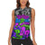 Hip Hop Battle Women Sleeveless Polo Shirt Spray Can Kid Character and Colorful Graffiti Street Art Design - Wonder Print Shop