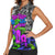 Hip Hop Battle Women Sleeveless Polo Shirt Spray Can Kid Character and Colorful Graffiti Street Art Design - Wonder Print Shop