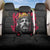 Jesus Graffiti Design Back Car Seat Cover Crowned Portrait and Urban Street Art Style in Red Yellow Black Theme - Wonder Print Shop