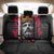 Jesus Graffiti Design Back Car Seat Cover Crowned Portrait and Urban Street Art Style in Red Yellow Black Theme - Wonder Print Shop
