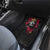 Jesus Graffiti Design Car Mats Crowned Portrait and Urban Street Art Style in Red Yellow Black Theme - Wonder Print Shop