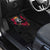 Jesus Graffiti Design Car Mats Crowned Portrait and Urban Street Art Style in Red Yellow Black Theme - Wonder Print Shop