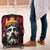 Jesus Graffiti Design Luggage Cover Crowned Portrait and Urban Street Art Style in Red Yellow Black Theme - Wonder Print Shop