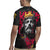 Jesus Graffiti Design Rugby Jersey Crowned Portrait and Urban Street Art Style in Red Yellow Black Theme - Wonder Print Shop