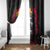 Jesus Graffiti Design Window Curtain Crowned Portrait and Urban Street Art Style in Red Yellow Black Theme - Wonder Print Shop