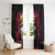 Jesus Graffiti Design Window Curtain Crowned Portrait and Urban Street Art Style in Red Yellow Black Theme - Wonder Print Shop