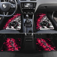 Hip Hop Graffiti Design Car Mats Sitting Hooded Figure and Red Black Street Art Elements - Wonder Print Shop