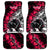 Hip Hop Graffiti Design Car Mats Sitting Hooded Figure and Red Black Street Art Elements - Wonder Print Shop