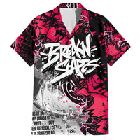 Hip Hop Graffiti Design Family Matching Long Sleeve Bodycon Dress and Hawaiian Shirt Sitting Hooded Figure and Red Black Street Art Elements - Wonder Print Shop