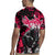 Hip Hop Graffiti Design Rugby Jersey Sitting Hooded Figure and Red Black Street Art Elements - Wonder Print Shop